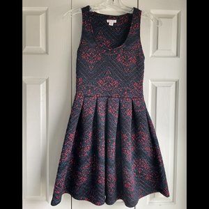 Black and Red Brocade Mini Dress | Xhilaration | Size XS